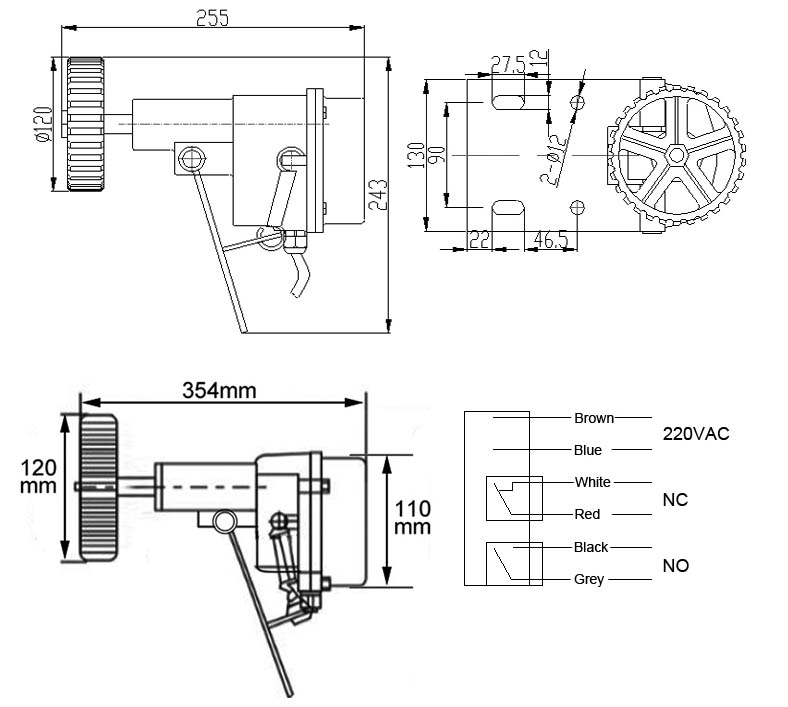 打滑開(kāi)關(guān)尺寸